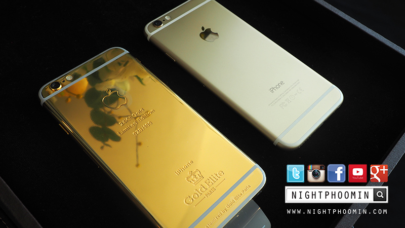 iphone, iphone 6, iphone 6 plus, gold, real gold, 24k, ไอโฟน, ทองคำ, ทองคำแท้, ศรีริต้า, เครื่องแรก, รีวิว, ทองคำบริสุทธิ์, gold elite paris, review