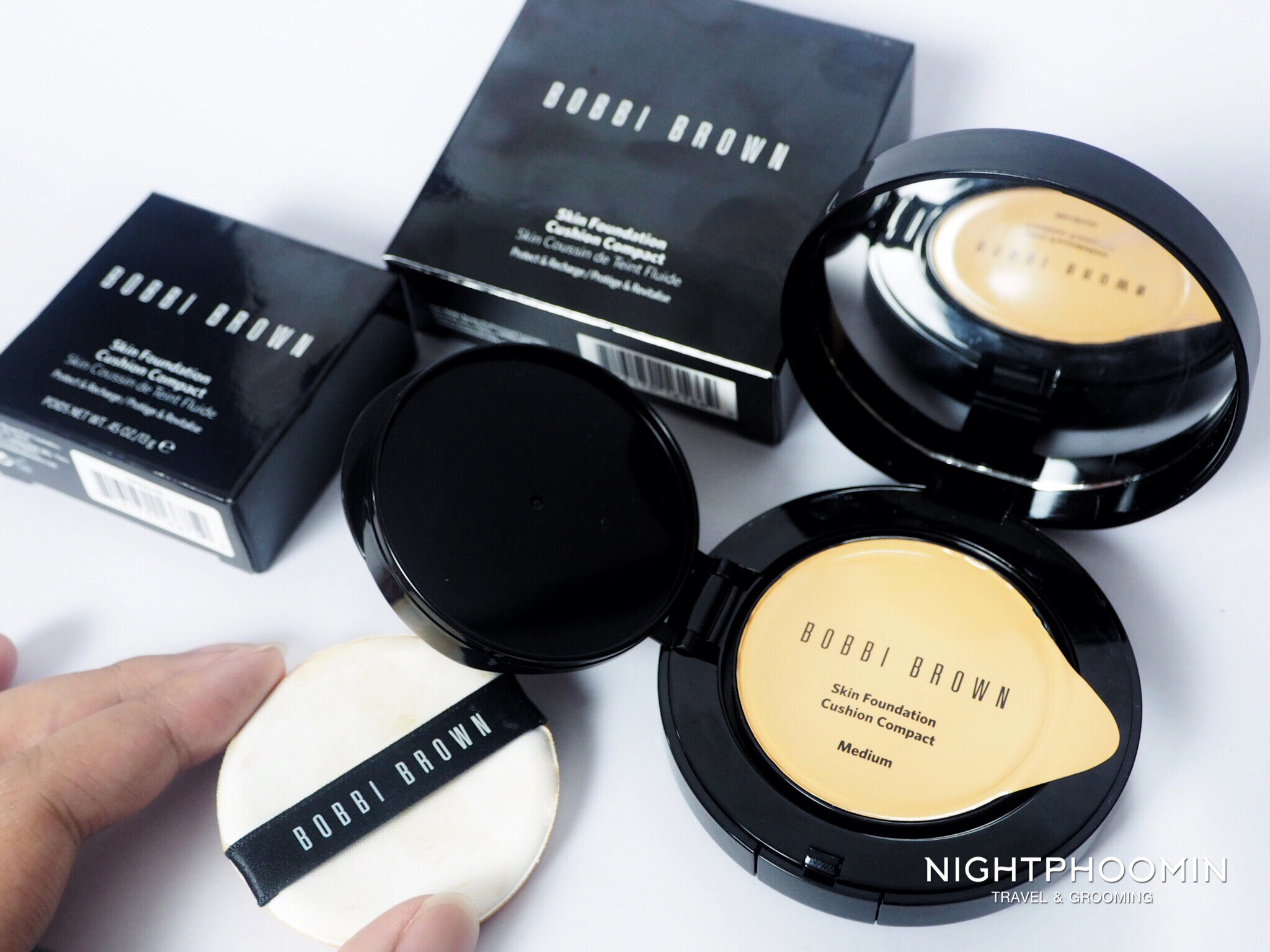 Review Bobbi Brown Skin Foundation Cushion Compact (ทดสอบกับผิวผู้ชาย