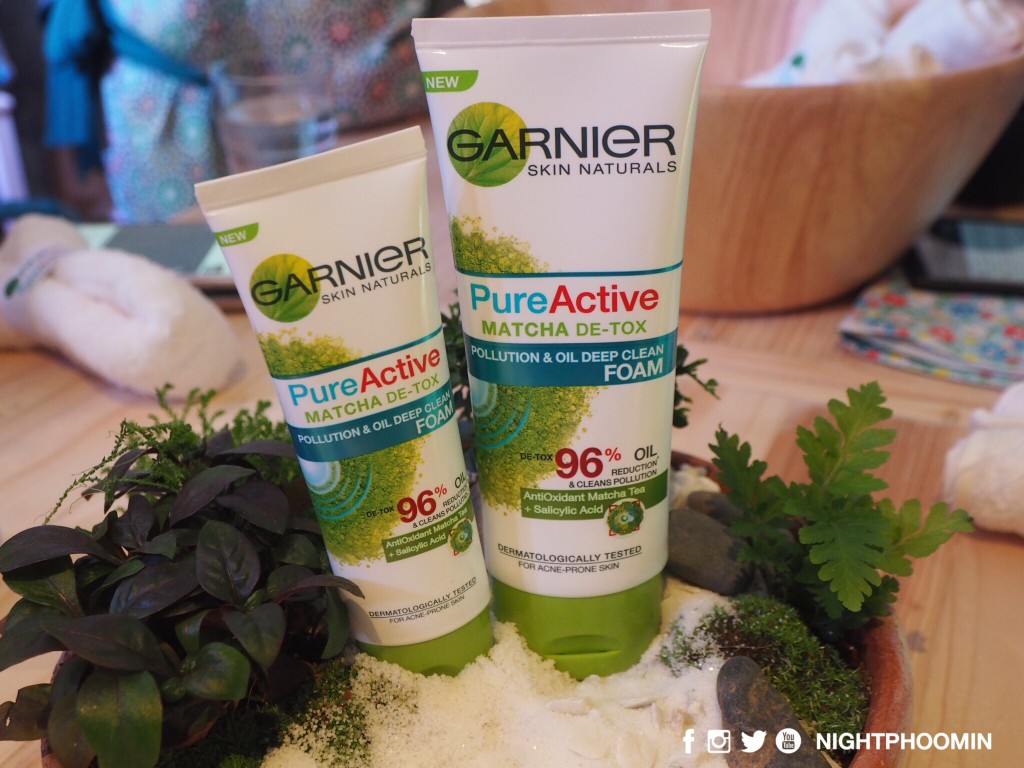 Garnier Pure Active Matcha Detox Facial Foam 3