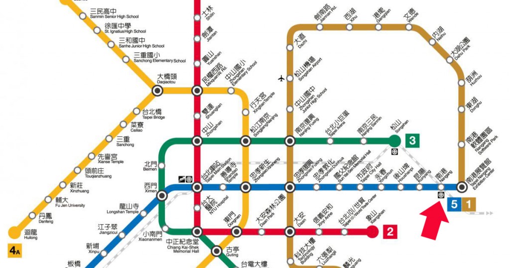 nangang-Taipei_MRT_Subway_Metro_Map